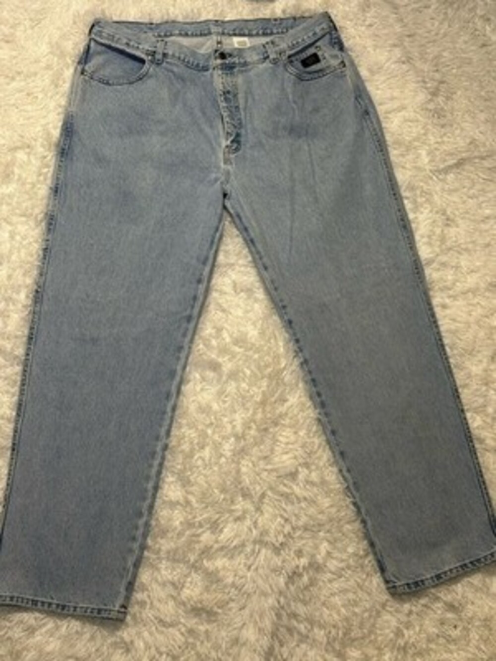 Harley Davidson Mens Traditional Fit Light Wash Denim Jeans Mens 42/32